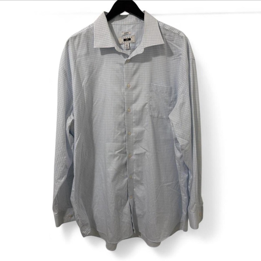 Joseph Abboud Light Blue Patterned Dress Shirt